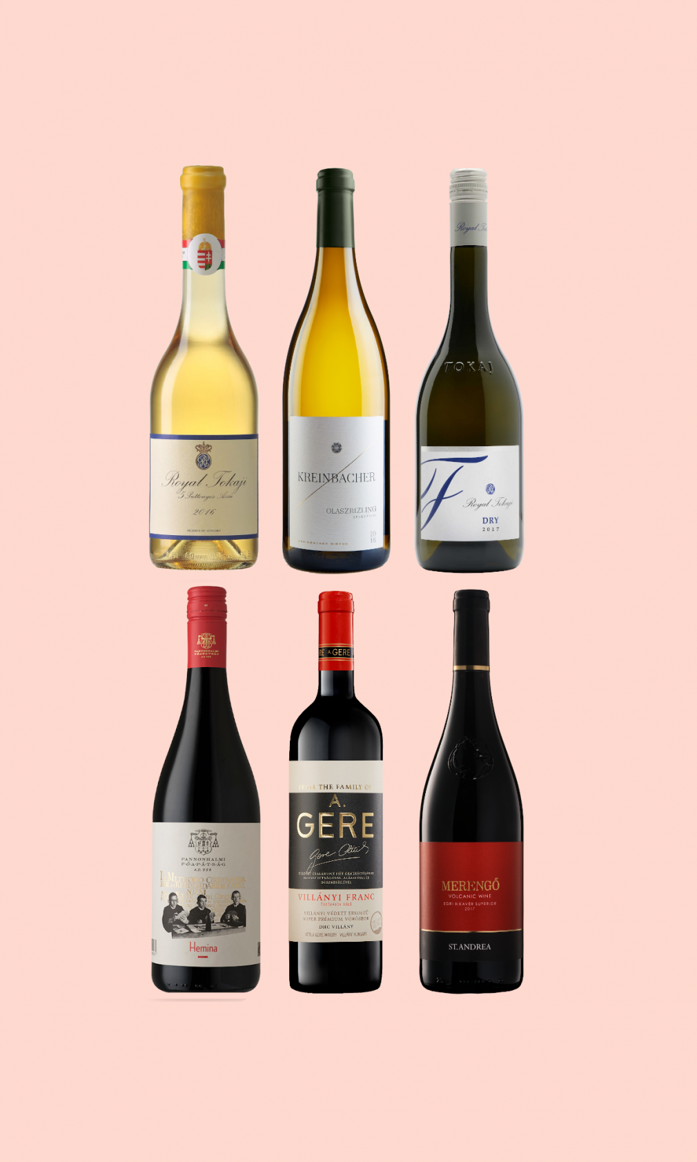 Hungarian wines traders selection 6 bottles